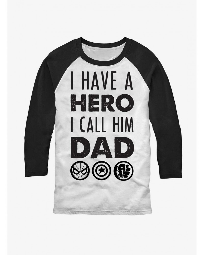 Marvel Avengers Hero Dad Raglan T-Shirt $9.54 T-Shirts