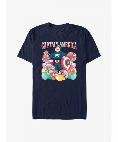 Marvel Captain America Collecting Eggs Since '41 T-Shirt $10.76 T-Shirts
