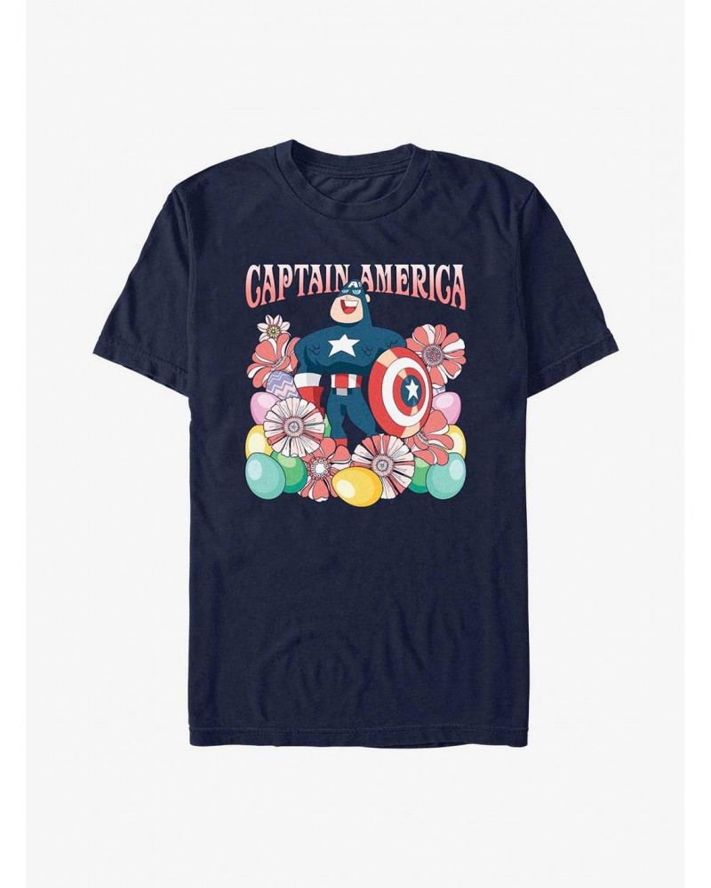 Marvel Captain America Collecting Eggs Since '41 T-Shirt $10.76 T-Shirts