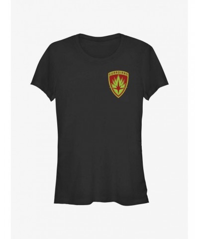 Marvel Guardians of the Galaxy Guardian Pocket Badge Girls T-Shirt $10.46 T-Shirts